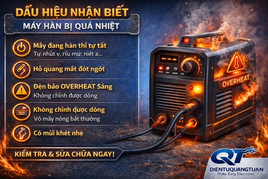 dấu hiệu nhận biết má hàn bị quá nhiệt