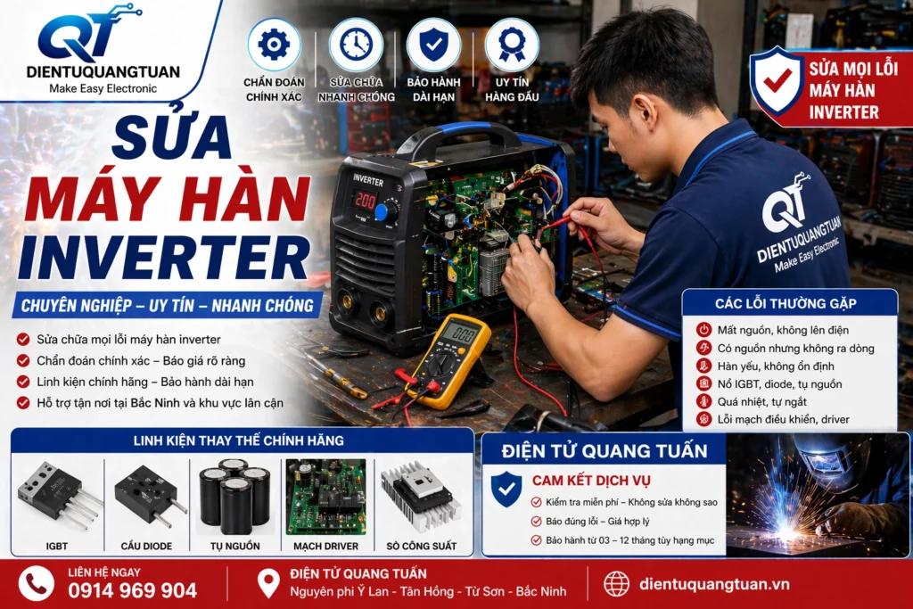 sửa máy hàn inverter
