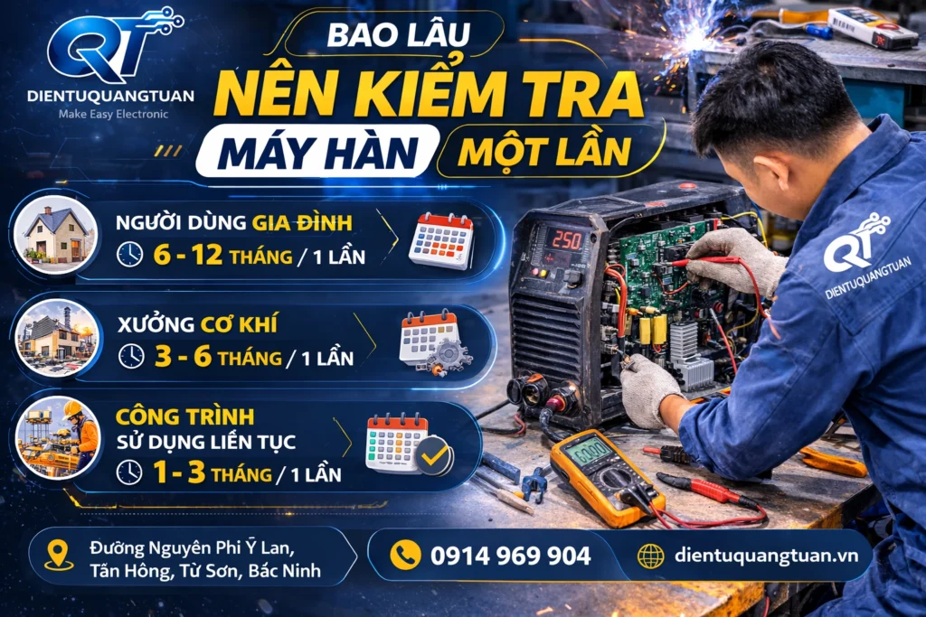 bao lâu nên đi bảo dưỡng máy hàn 1 lần