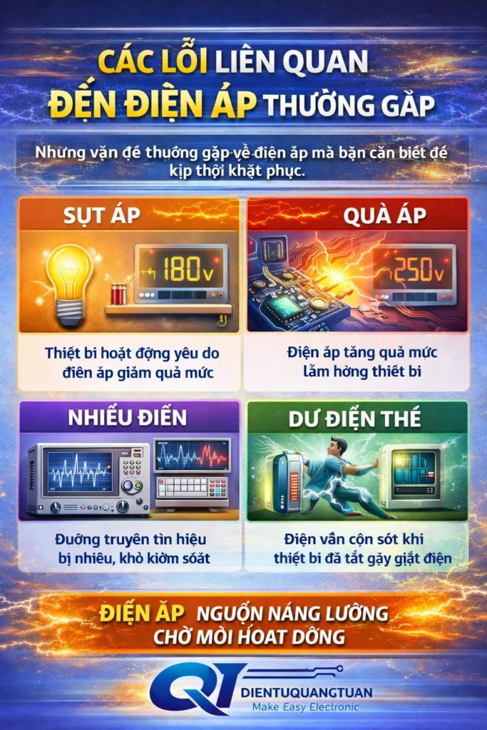 các lỗi liên quan dến điện áp thường gặp