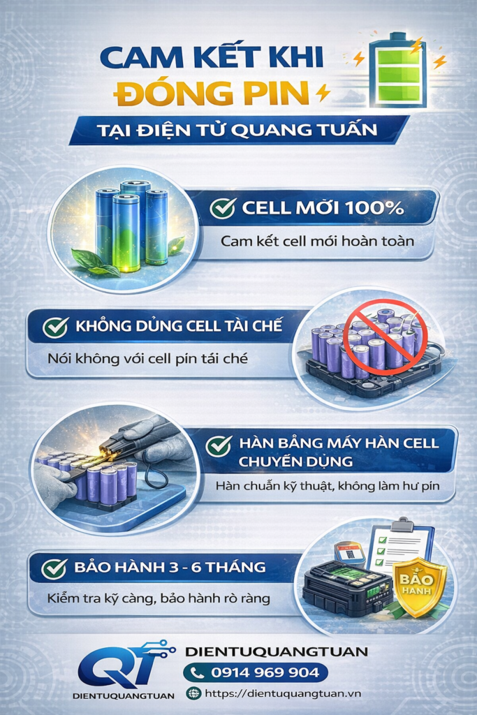 cam kết khi đóng pin tại điện tử quang tuấn