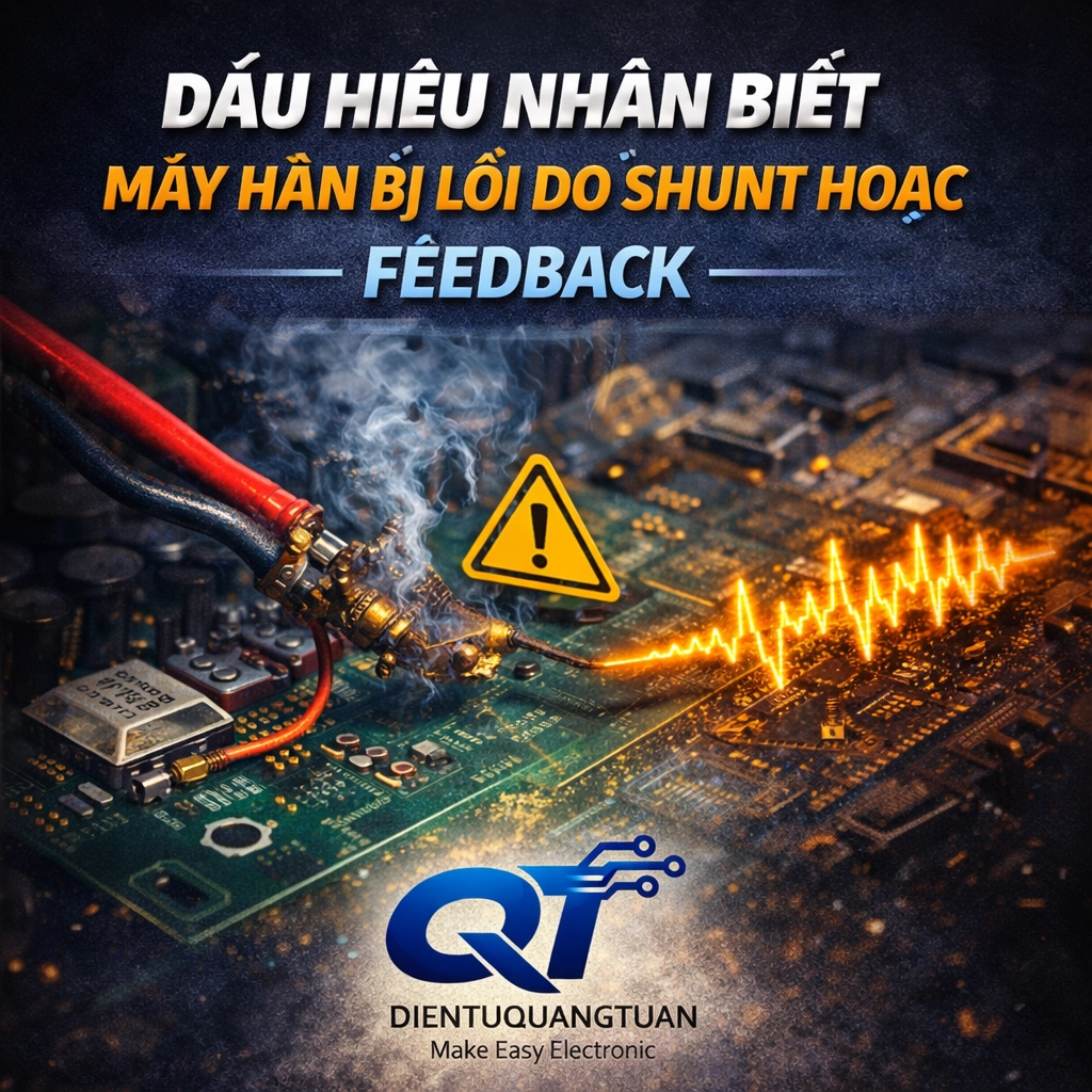 dấu hiệu máy hàn lỗi shunt
