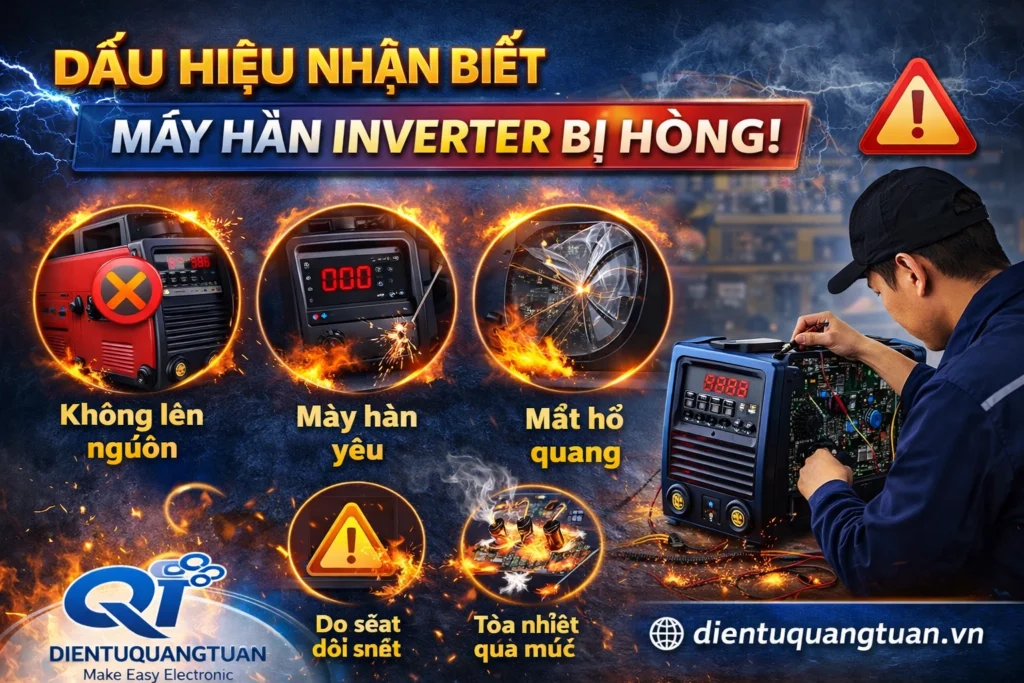 dấu hiệu nhận biết máy hàn inverter bị hỏng