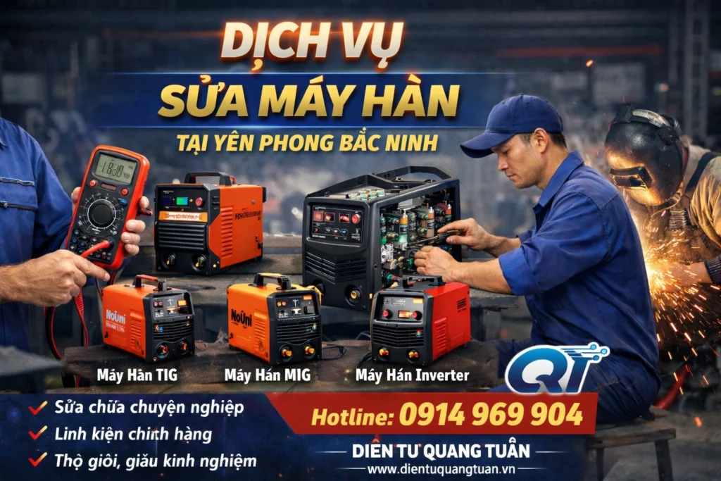 dịch vụ sửa máy hàn tại yên phong