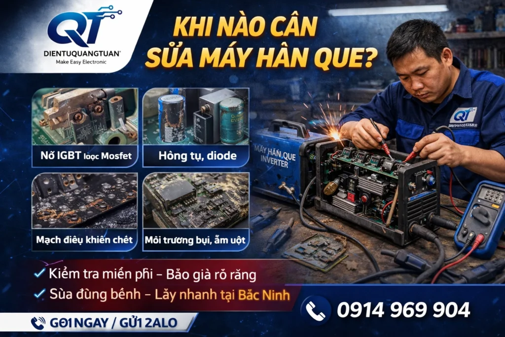 khi nào cần sửa máy hàn que