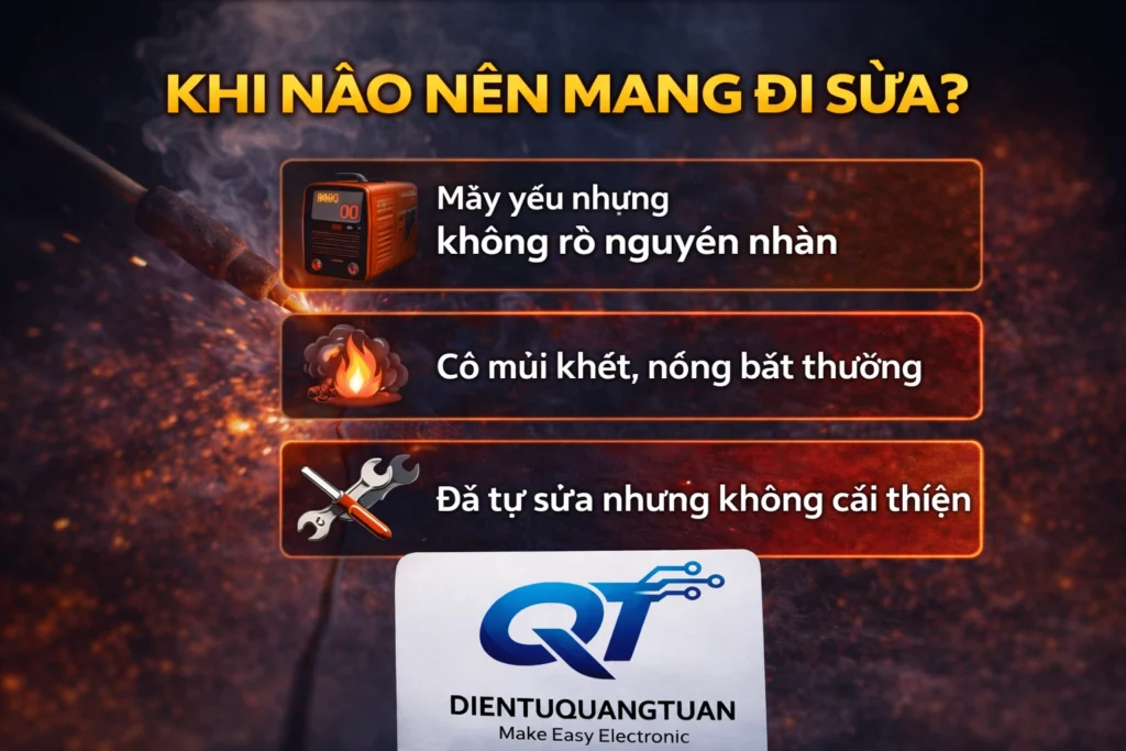 khi nào nên mang đi sửa