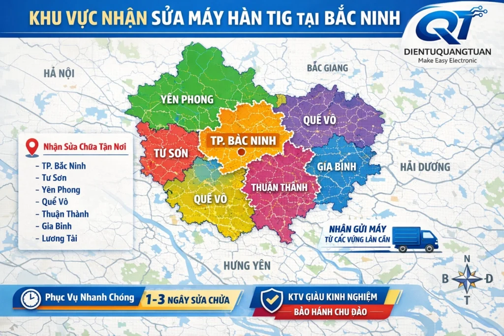 khu vực nhận sửa máy hàn tig bắc ninh