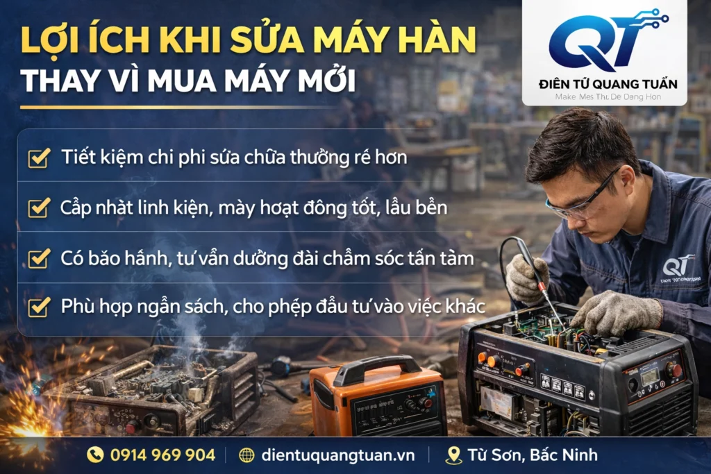 lợi ích khi sửa máy hàn thay vì mua mới