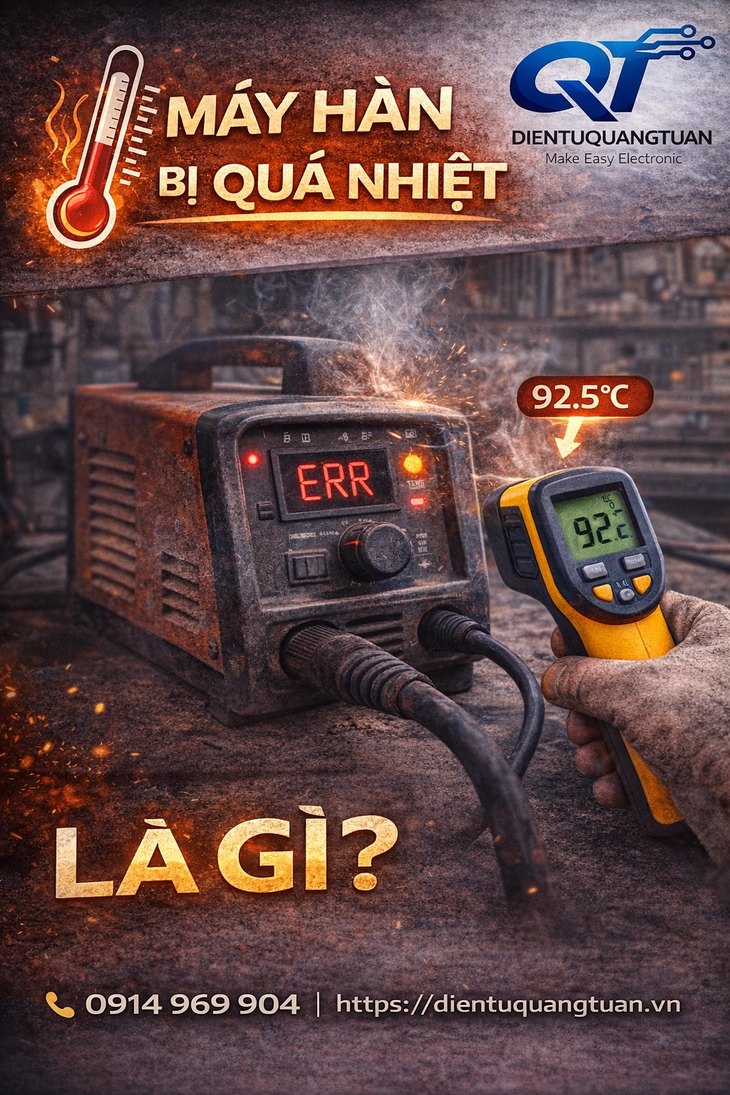 Máy Hàn Bị Quá Nhiệt Là Gì? (Lỗi Phổ Biến Khi Sửa Máy Hàn Bắc Ninh)