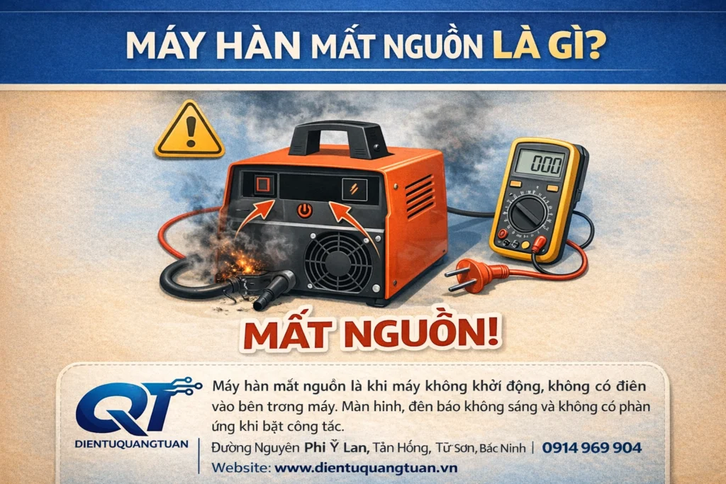 máy hàn mất nguồn là gì