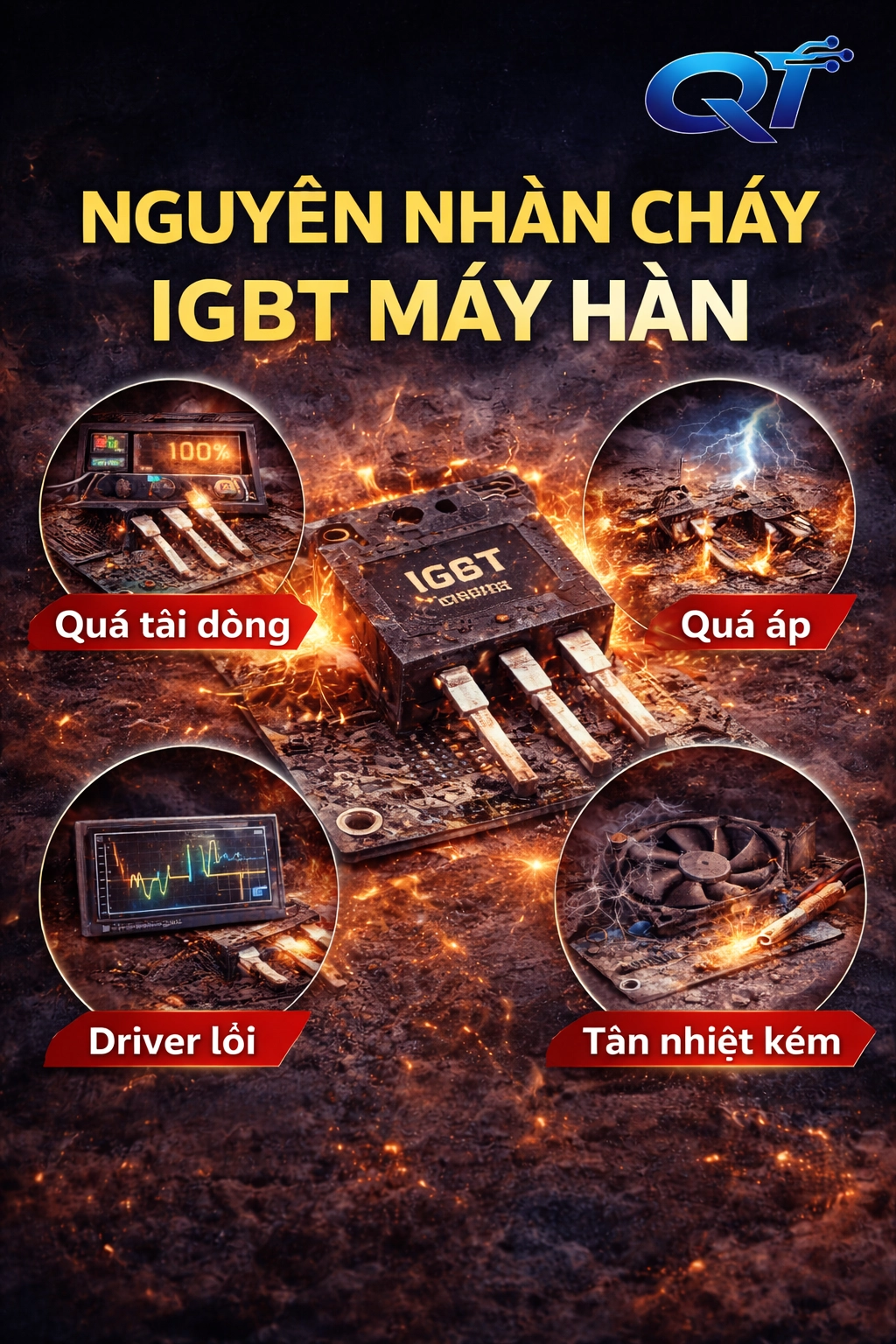 Nguyên Nhân Cháy IGBT Máy Hàn: Dấu Hiệu, Cách Kiểm Tra Và Khắc Phục