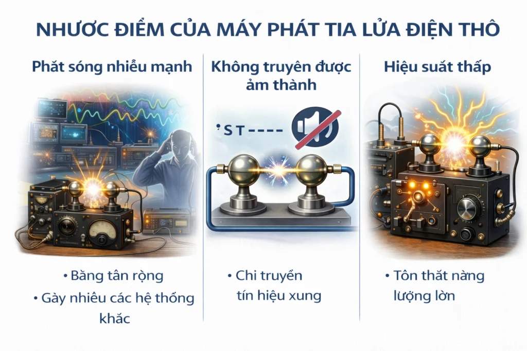Máy Phát Tia Lửa Điện Thô Sơ