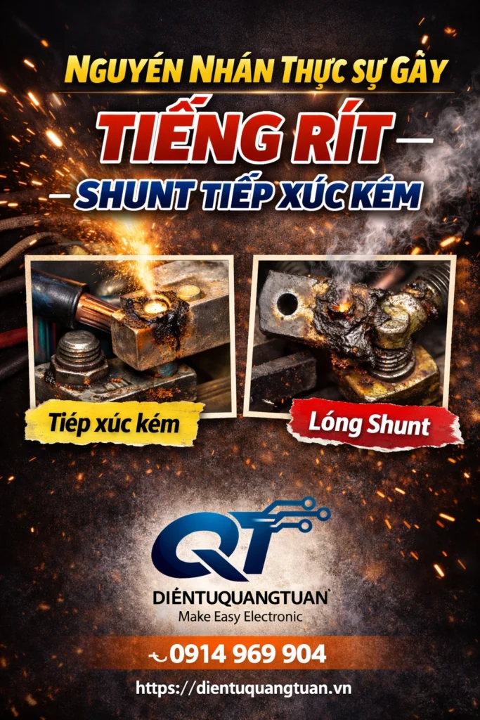 nguyên nhân gây ra tiếng rít máy hàn