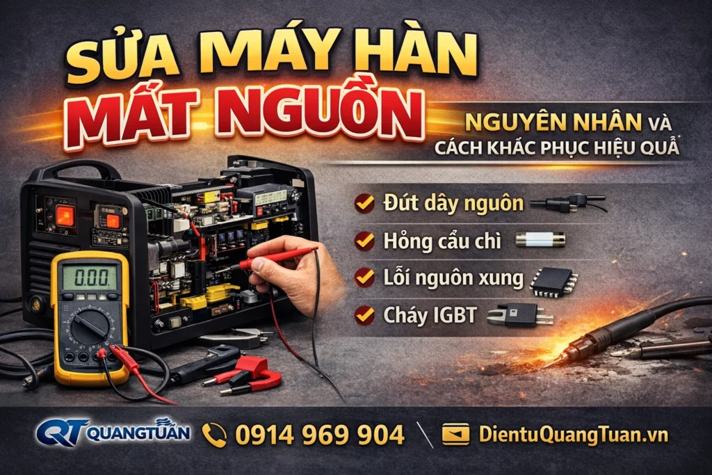 sửa máy hàn mất nguồn