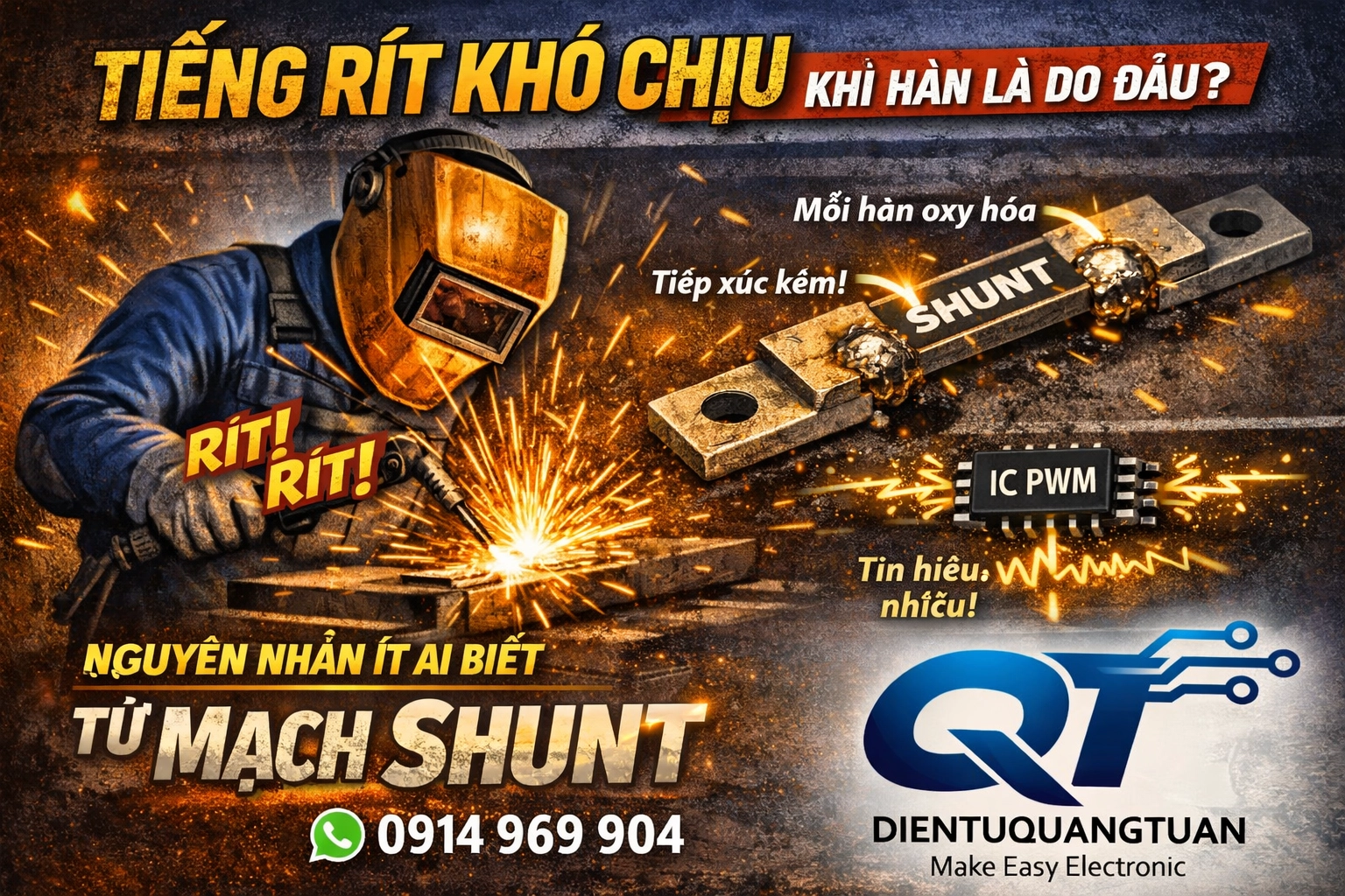 Tiếng Rít Khó Chịu Khi Hàn Là Do Đâu? Nguyên Nhân Ít Ai Biết Từ Mạch Shunt