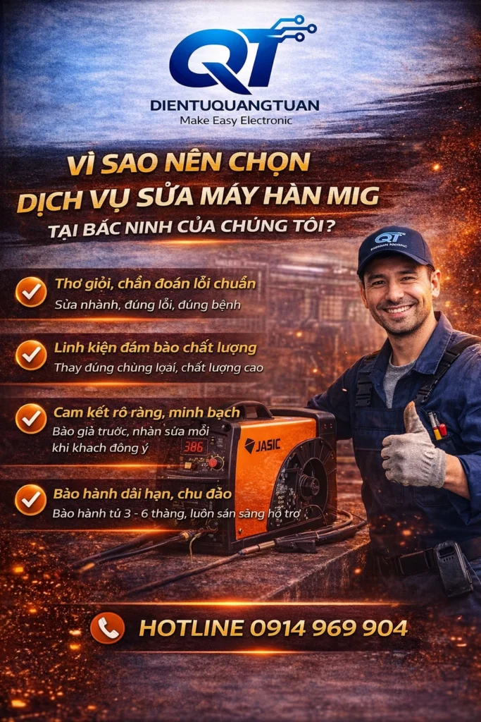 vì sao nên chọn dịch vụ sửa máy hàn mig của chúng tôi