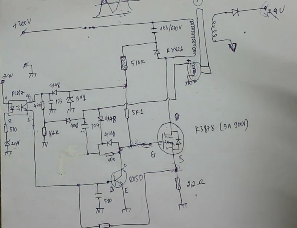nguyên lý nguồn 24V dao động nghẹt
