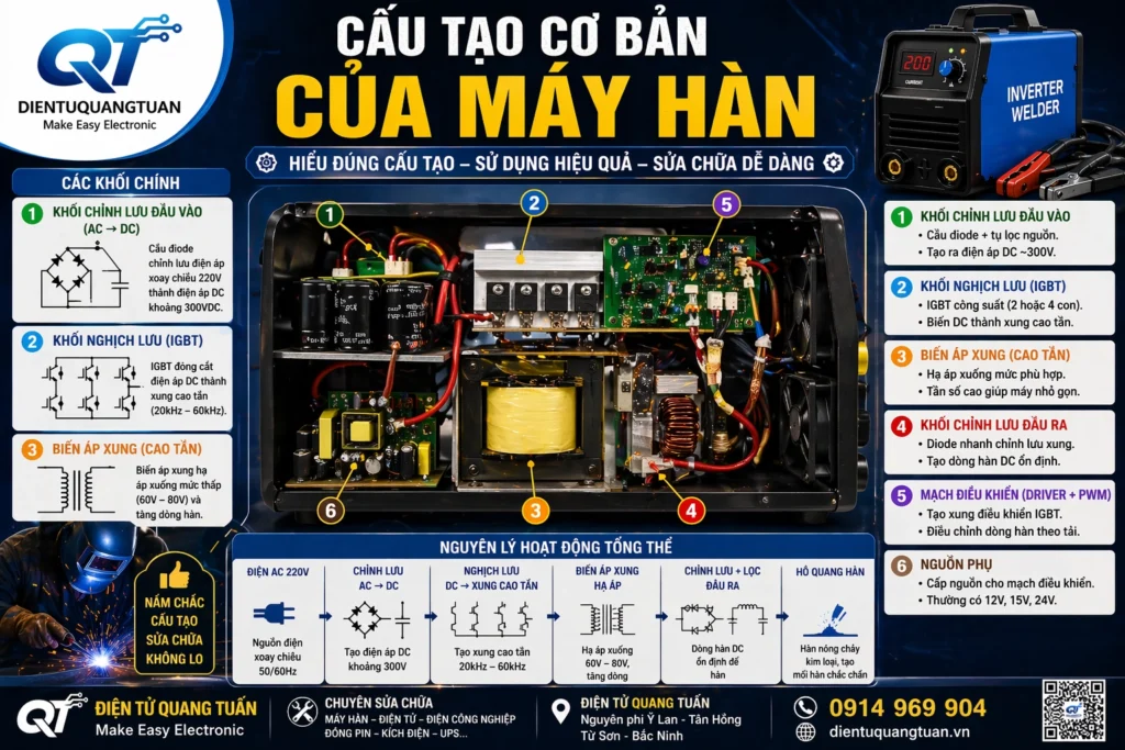 cấu tạo của máy hàn