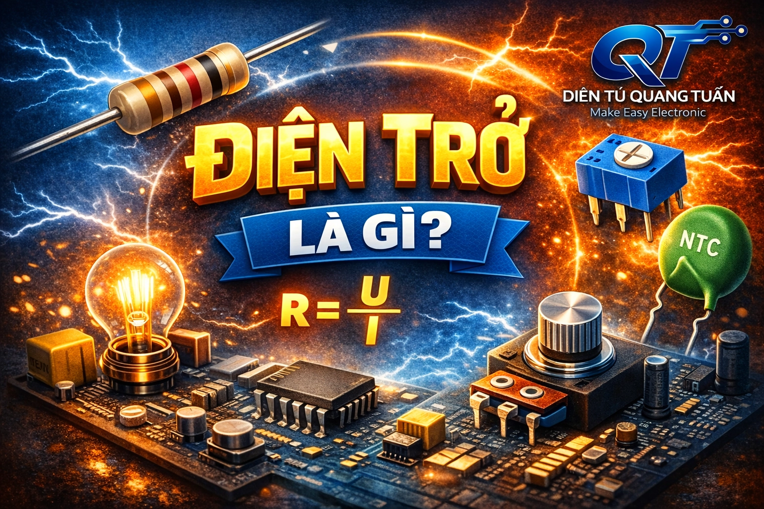 Điện Trở Là Gì? Khái Niệm, Công Thức Và Ứng Dụng Thực Tế