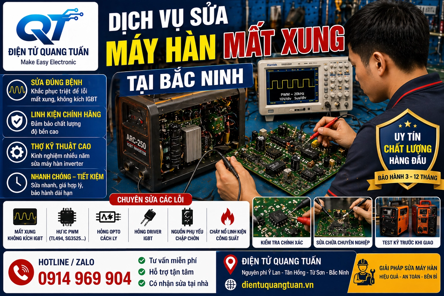 Máy Hàn Mất Xung: Nguyên Nhân, Cách Kiểm Tra Và Sửa Lỗi