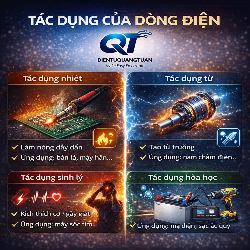 tác dụng của dòng điện